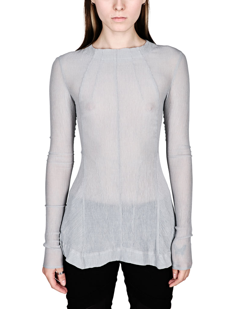 Fitted Transparent Grey Longsleeve