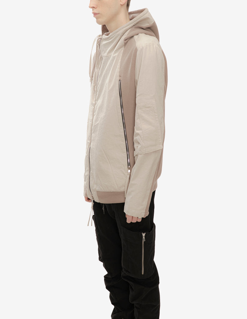 Two-Fabric Hooded Bomber