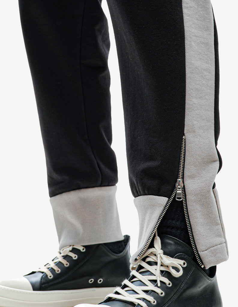 Zip-Cuff Contrast Pants