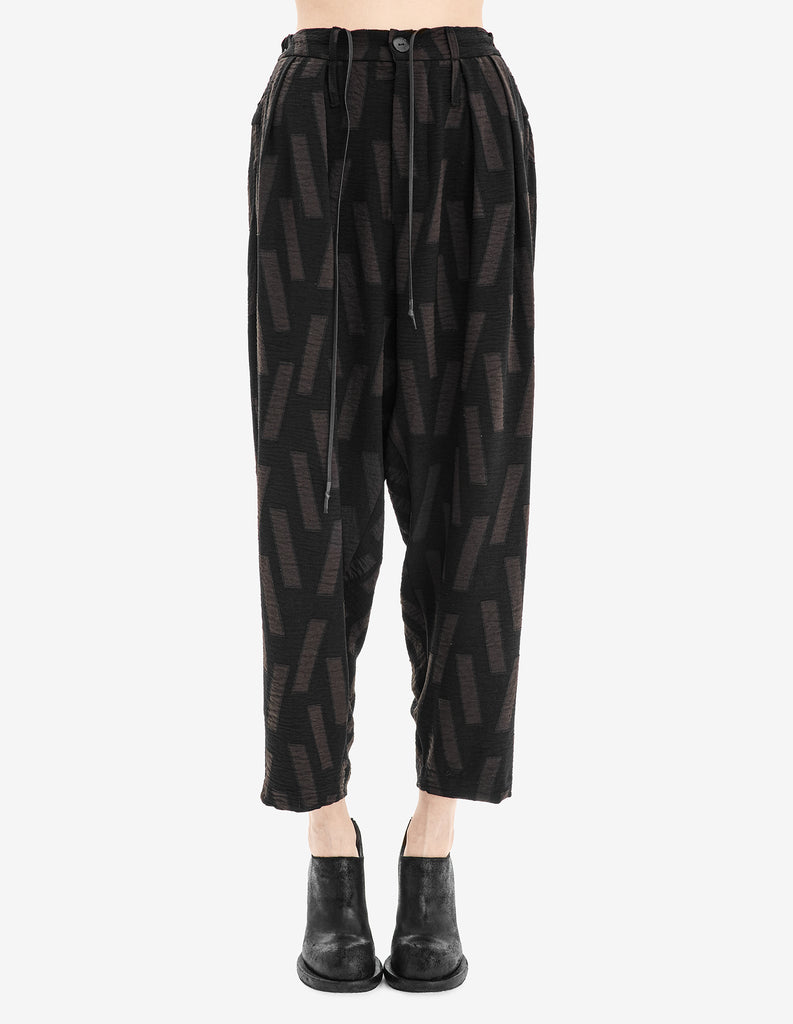 Loose Fit Cropped Trousers