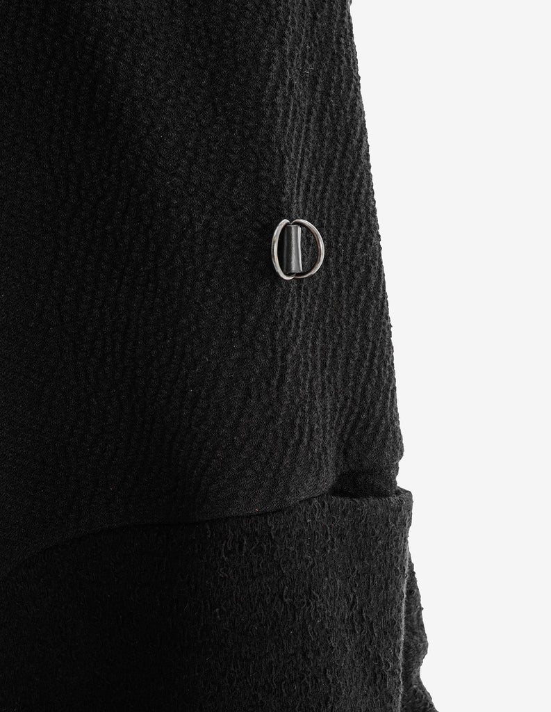 Raglan-Sleeve Asymmetric Cardigan