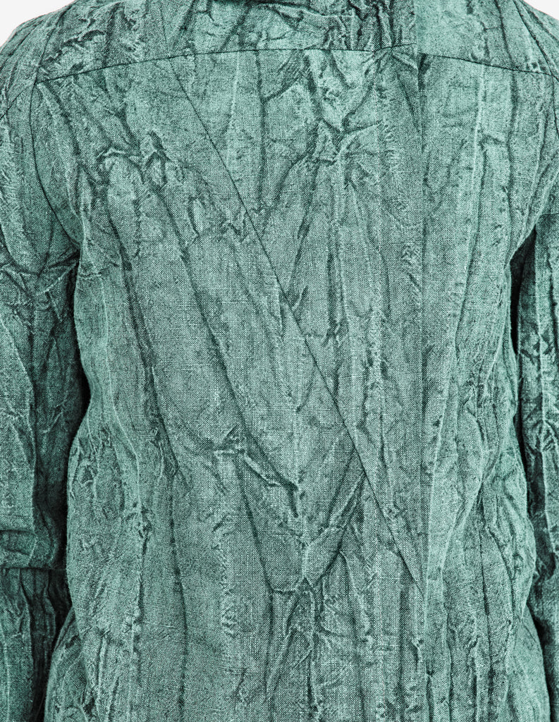 Marble-textured Asymmetric Jacket
