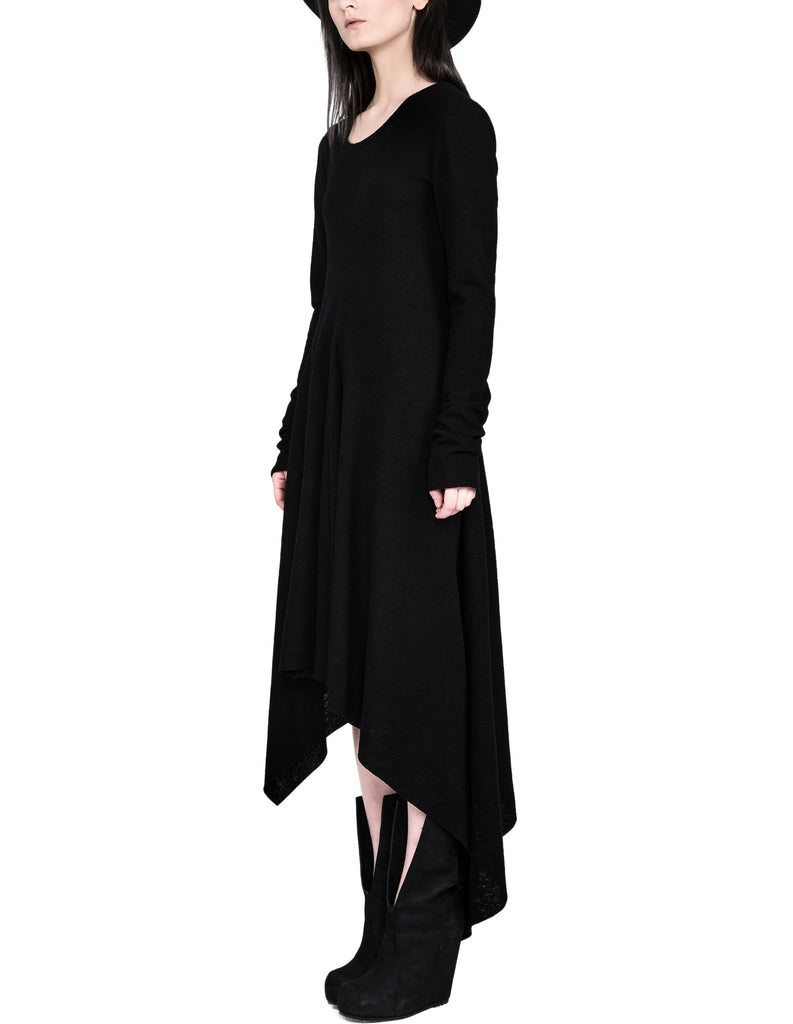 Soft Wool Dress in Black | JOSEPH
