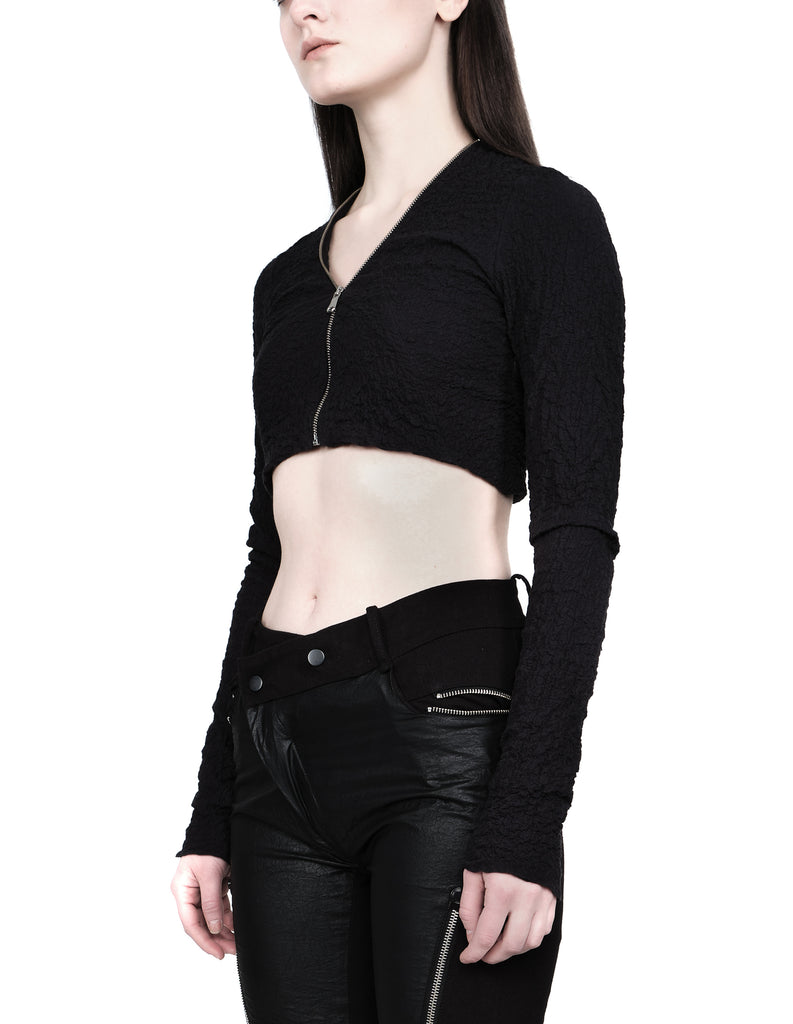 Textured Cropped Top