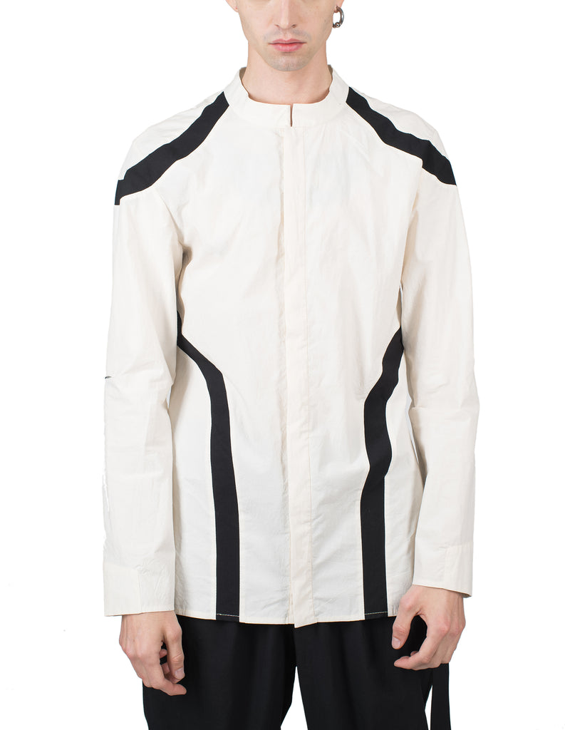 Black-Lined Cotton Shirt
