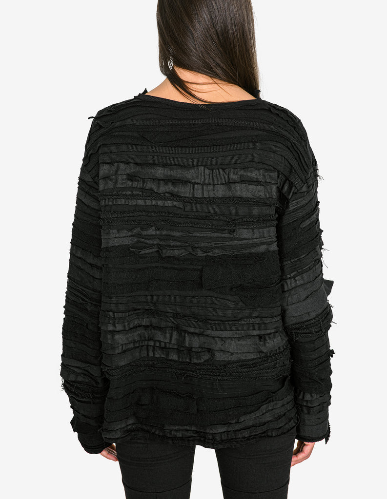 Fringed-Patch Recycled Longsleeve