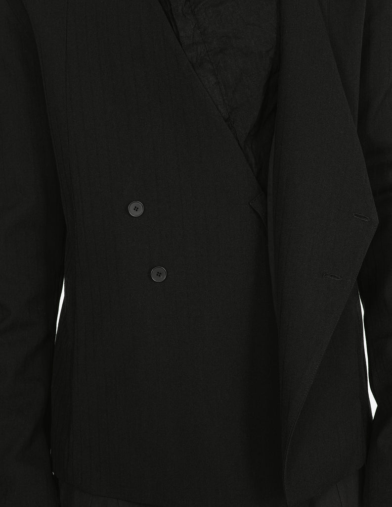 Striped Wool Suit Jacket