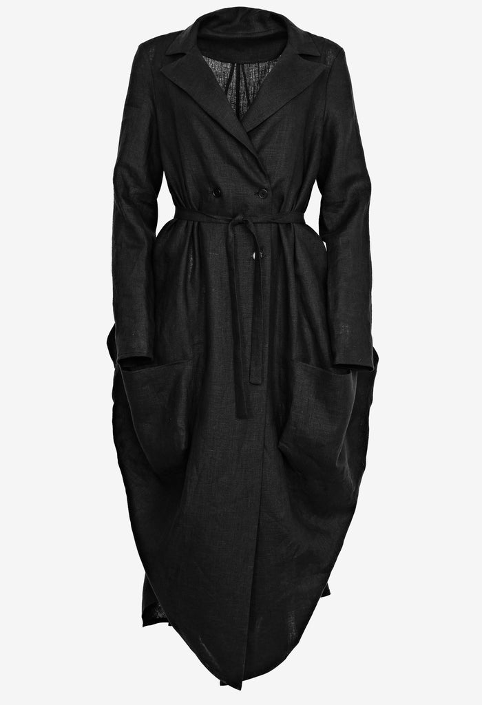 Lightweight Linen Overcoat