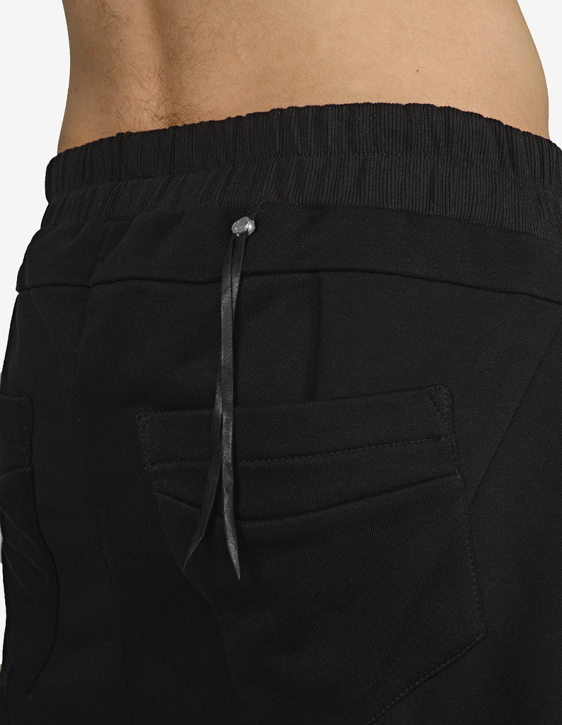 Dropped-Crotch Cotton Pants