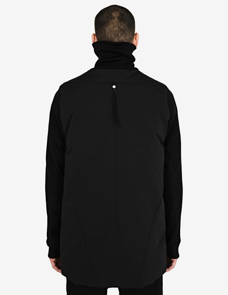 Jersey-Sleeve Puffer Jacket