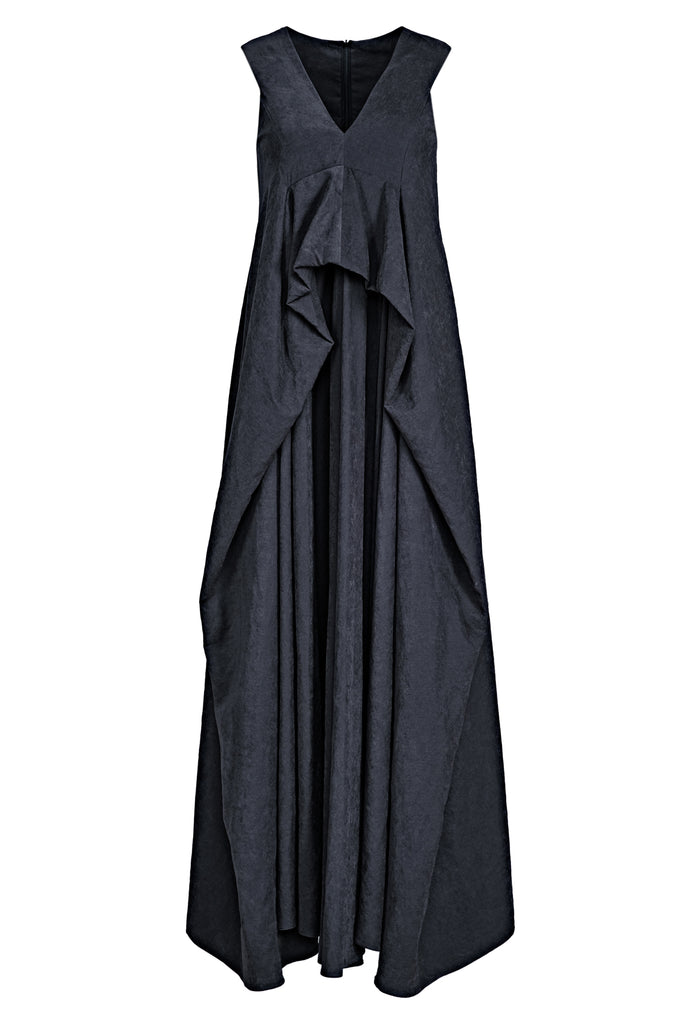 Draped-Front Dress