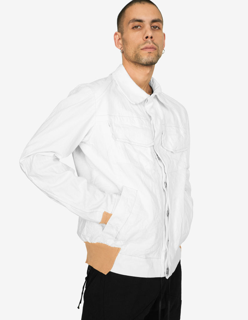 Men's White Khaki Armygreen Denim Jacket Loose Fashion Comfortable Men  Clothing Coat Stretch Slim Jeans Cargo Jacket at Amazon Men's Clothing store