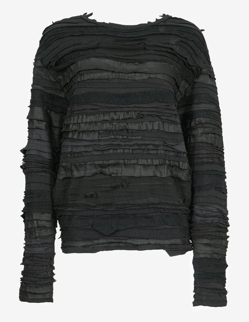 Fringed-Patch Recycled Longsleeve
