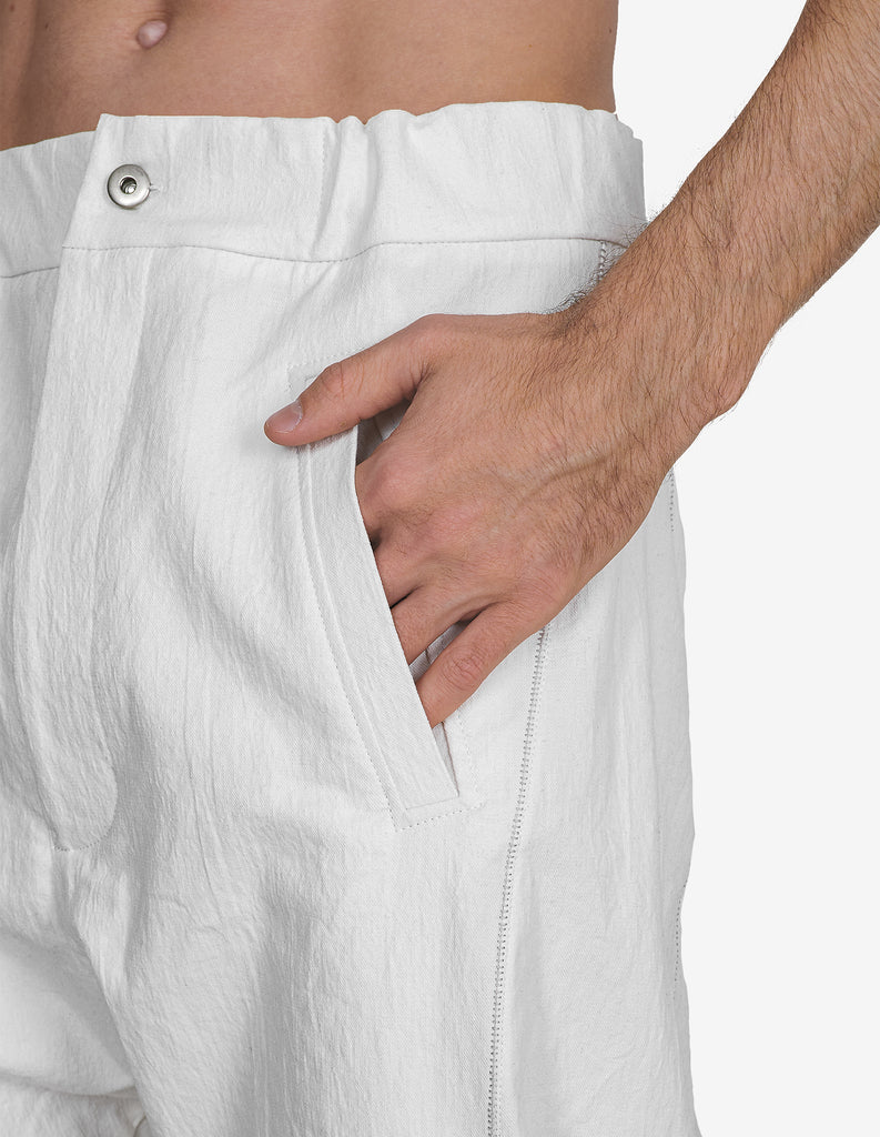 Denim Stretch White Pants