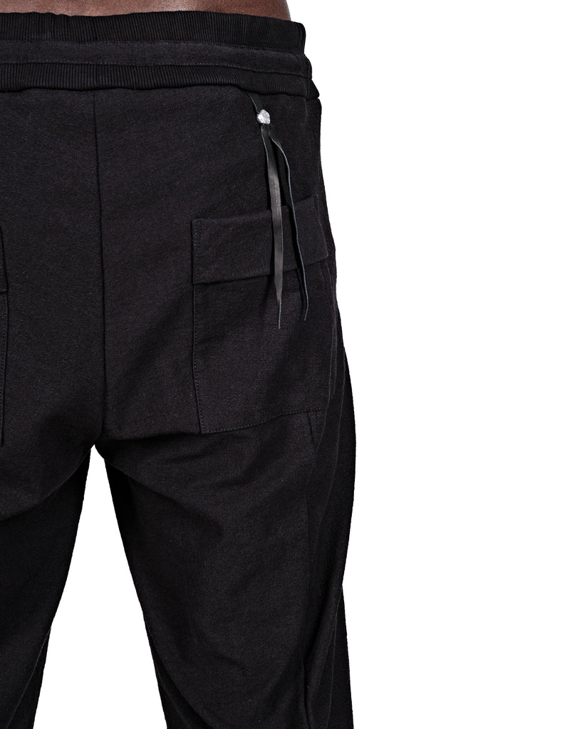 Contrast Pockets Trousers