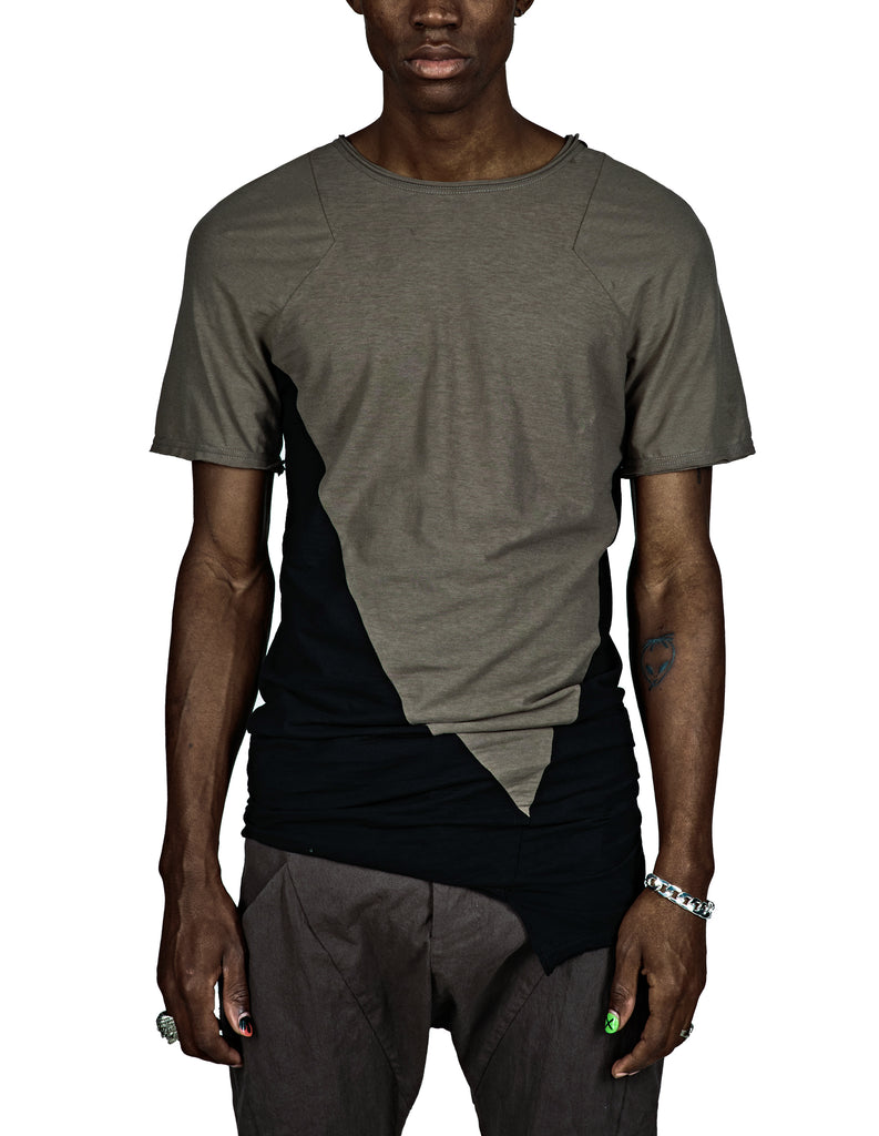 Contrast Tank-Styled T-Shirt