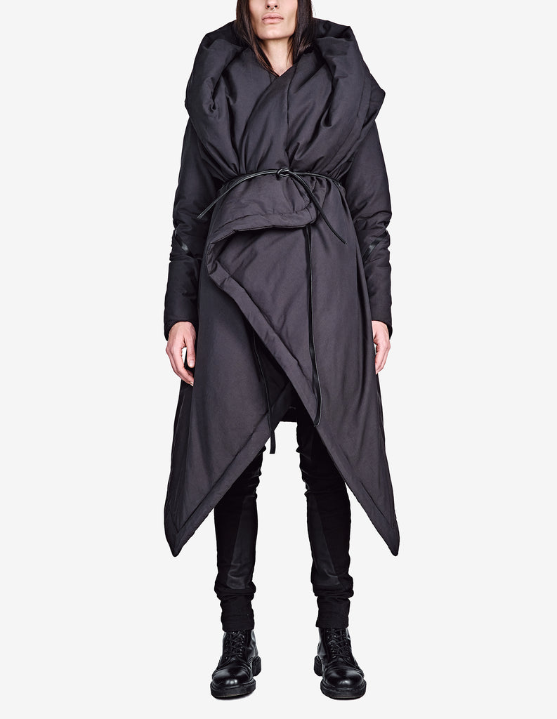 Wrap-Front Padded Coat