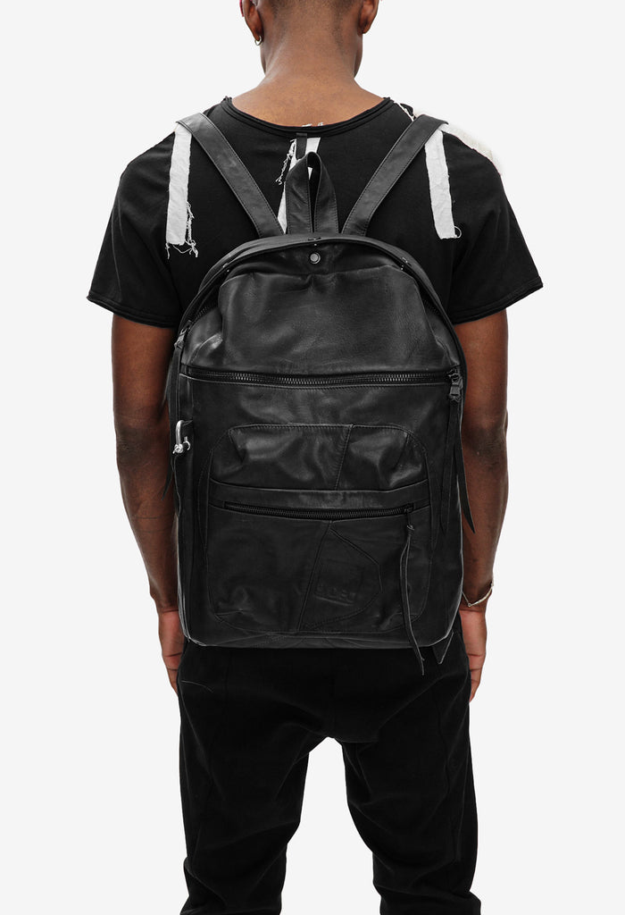 Textured Leather Backpack