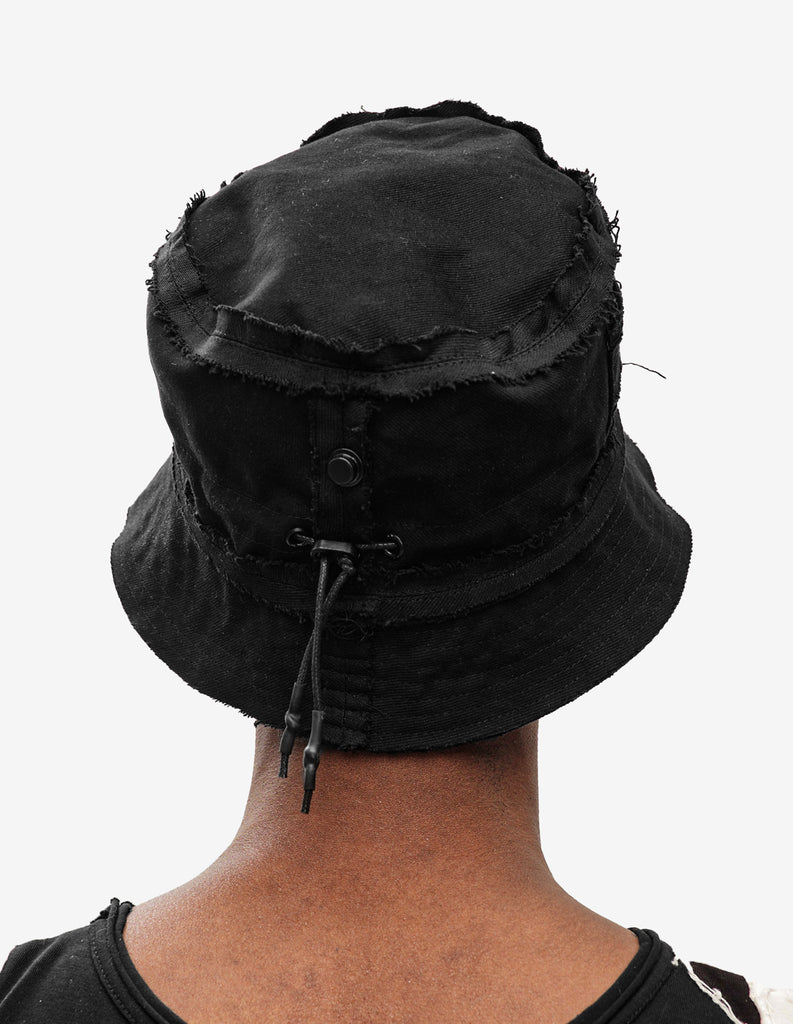 Raw-Edges Bucket Hat