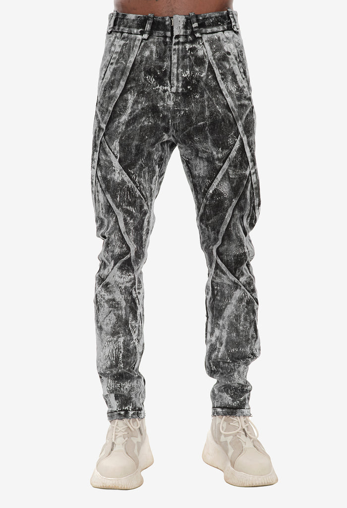 Hand-Dyed Textured Pants